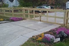 Rail and Wire Fence Project - Raleigh Fence Installation