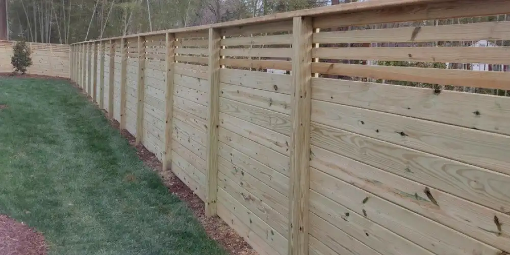 Wood Horizontal Fences