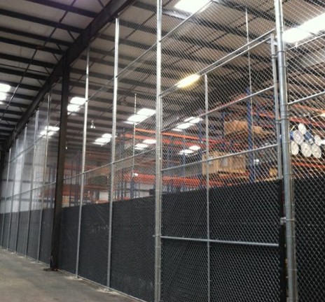 Commercial Interior Fences installed in Durham, NC