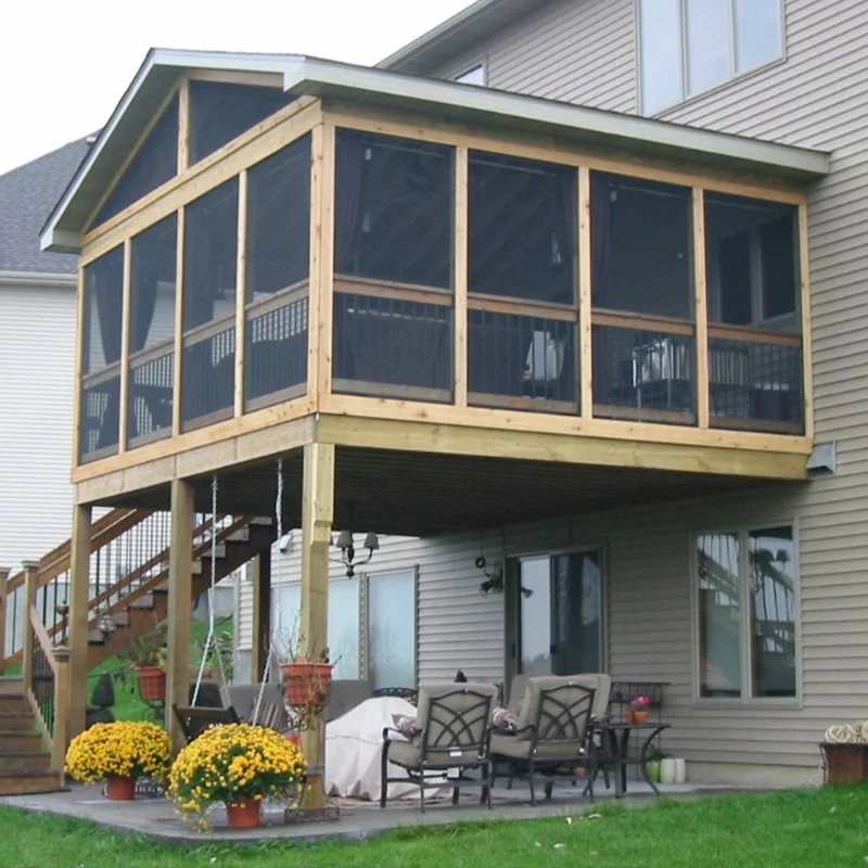 High Level Deck with Screened Porch supplied and built in Durham